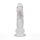 RealRock Vibrating Dildo with LED Transparent 20 cm Ø 4.5 cm
