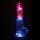RealRock Vibrating Dildo with LED Transparent 20 cm Ø 4.5 cm