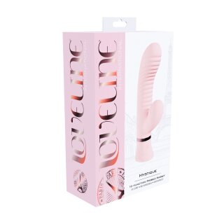 Loveline Mystique ribbed rabbit vibrator pink 7.5 cm Ø 3.4 cm