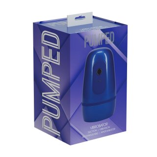 Shots Pulsar Negative Pressure Suction Masturbator Pumpe mit Vibration Blau