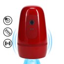 Shots Pulsar Negative Pressure Suction Masturbator Pump with Vibration Red