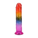 Doc Johnson Crystal Jellies Dildo Mehrfarbig 19,7 cm