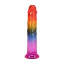 Doc Johnson Crystal Jellies Dildo Mehrfarbig 19,7 cm