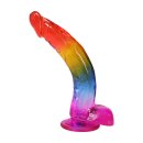Doc Johnsons Crystal Jellies Realistic Cock with Balls Multicolor 24.1 cm