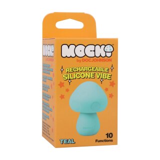 Doc Johnson Mushroom Vibe Wiederaufladbarer Mini Vibrator Türkis