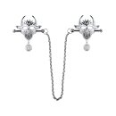 Kiotos Demonic Bull Mask Nippelklemmen Silber