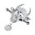 Kiotos Demonic Bull Mask Nippelklemmen Silber
