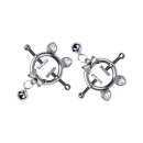 Kiotos Steel Kitten with Bowtie Nippelklemmen mit Kette Silber