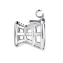 Kiotos Steel Keuschheitsvorrichtung mit Kegel und Gürtel Silber 3,2 cm Ø 4.5 cm