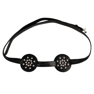 Kiotos Spiked Breast Binder mit abgerundeten Noppen Schwarz