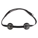 Kiotos Spiked Breast Binder mit abgerundeten Noppen und offener Mitte Schwarz