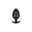 Kiotos Anal Plug/Expander mit innerer Perle Schwarz Ø 5,7 cm