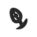 Kiotos Anal Plug/Expander with Inner Bead Black Ø 6.8 cm