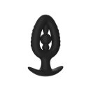 Kiotos Anal Plug/Expander with Inner Bead Black Ø 6.8 cm