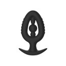 Kiotos Anal Plug/Expander with Inner Bead Black Ø 6.8 cm