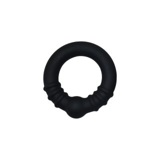 Kiotos Cock Ring with Steel Core M Black Ø 3.5 cm
