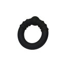 Kiotos Cock Ring with Steel Core M Black Ø 3.5 cm