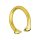 Kiotos Steel Cock Ring Gold Ø 2.9 cm