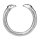 Kiotos Steel Cock Ring Silver Ø 2.9 cm