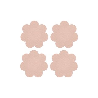 Peekaboo Self Adhesive Satin Nipple Covers Nude