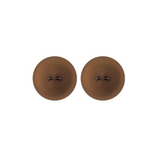 Peekaboo Silicone Pierced Nipple Covers Brown