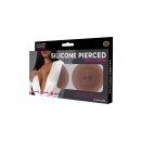 Peekaboo Silicone Pierced Nipple Covers Brown
