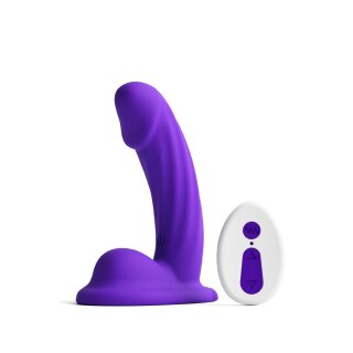 NS Novelties Curve Vibrating Dildo Lila