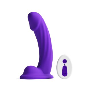 NS Novelties Curve Vibrating Dildo Purple