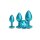 NS Novelties Irisierendes Aluminium Analplug Trainingsset 3-teilig Petrol