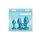 NS Novelties Irisierendes Aluminium Analplug Trainingsset 3-teilig Petrol