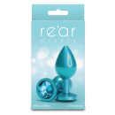 NS Novelties Irisierender Aluminium Analplug M Petrol 3,3 cm