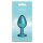 NS Novelties Iridescent Aluminium Anal Plug M Teal 3,3 cm