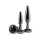 NS Novelties Chrome Aluminium Anal Plug Set of 2