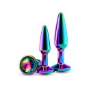 NS Novelties Aluminium Analplug Set 2-teilig Chrom