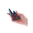 NS Novelties Aluminium Analplug Set 2-teilig Chrom