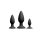 NS Novelties Renegade Triple Strike Analplug Set 3-teilig Schwarz