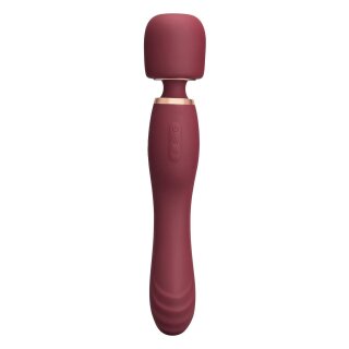 Le Wand 2in1 Wand Massager with Dual Vibration Red 22.2 cm Ø 4.4 cm