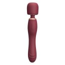 Le Wand 2in1 Wand Massager with Dual Vibration Red 22.2 cm Ø 4.4 cm