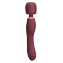 Le Wand 2in1 Wand Massager with Dual Vibration Red 22.2 cm Ø 4.4 cm
