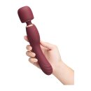 Le Wand 2in1 Wand Massager with Dual Vibration Red 22.2 cm Ø 4.4 cm
