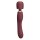 Le Wand 2in1 Wand Massager with Dual Vibration Red 22.2 cm Ø 4.4 cm
