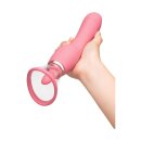 Le Wand Lick 3-1 Double-Sided Vibrator with Tongue Stimulator Pink 26 cm Ø 4 cm