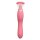 Le Wand Lick 3-1 Double-Sided Vibrator with Tongue Stimulator Pink 26 cm Ø 4 cm