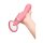 Le Wand Lick 3-1 Double-Sided Vibrator with Tongue Stimulator Pink 26 cm Ø 4 cm