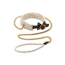 Guilty Pleasure Luminous Pearl Collar and Pearl Leash