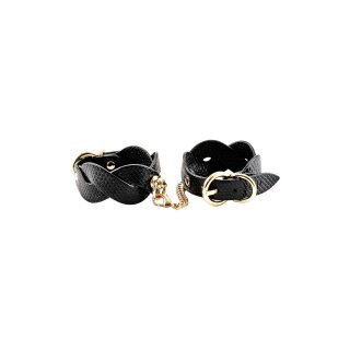 Guilty Pleasure Horizon Braided Handcuffs Vegan Leather