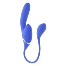 Evolved All In Thrusting and Tapping Vibrator Blue 45 cm