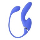 Evolved All In Thrusting and Tapping Vibrator Blue 45 cm