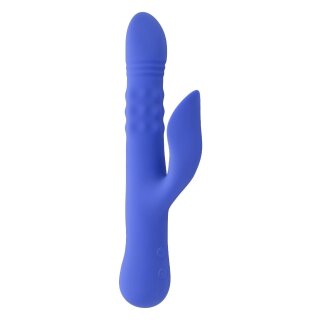 Evolved Pop Goes The O Vibrator mit Klitorisstimulation Blau 24,7 cm