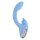 Evolved Playboy Sapphire Sky Dualer Vibrator mit Klitoris-Stimulator Blau 21,6 cm